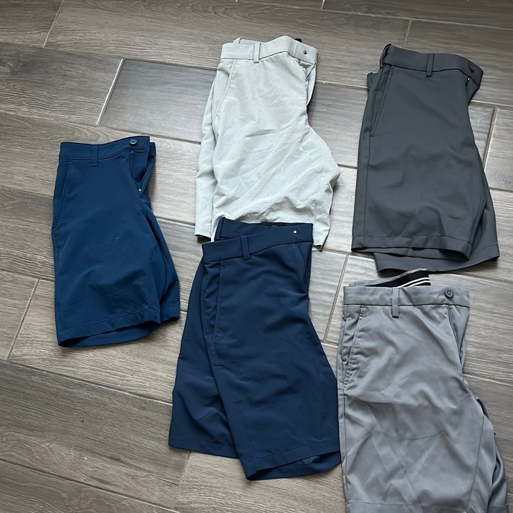 5- Men's Casual Shorts 5. Shorts- Blue and Gray size 30 Nike under armour